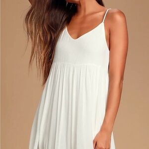 Lulu's White Spaghetti Strap Dress
